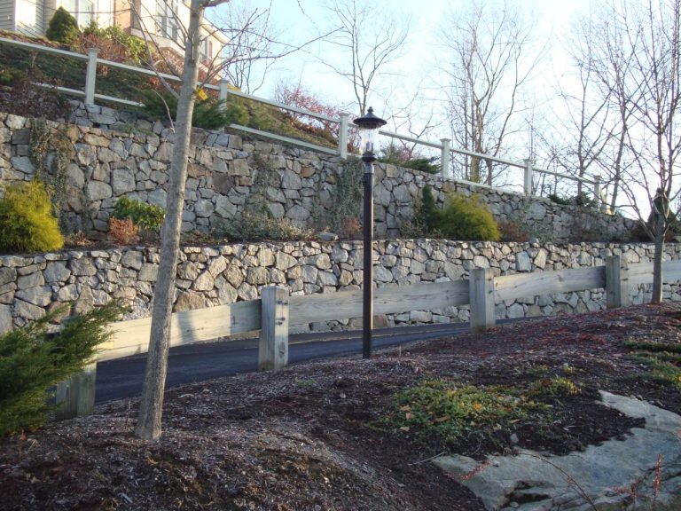 driveway wood guardrail (5) Reliable Fence